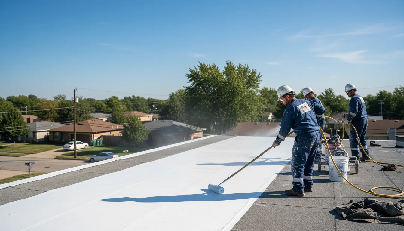 Commercial roof coating in Athens, ME near me